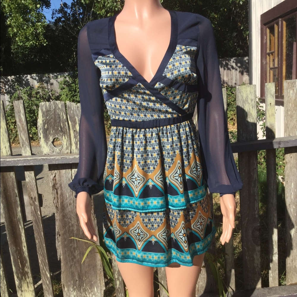 BCBGeneration Layered Satin Dress
